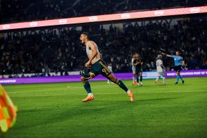 LA Galaxy Forward Dejan Joveljić Scored a Goal Just One Minute After Coming on as a Substitute in the Galaxy’s 2-1 Win Over the San Jose Earthquakes on Sunday, May 14, 2023. (Photo Credit: LA Galaxy)