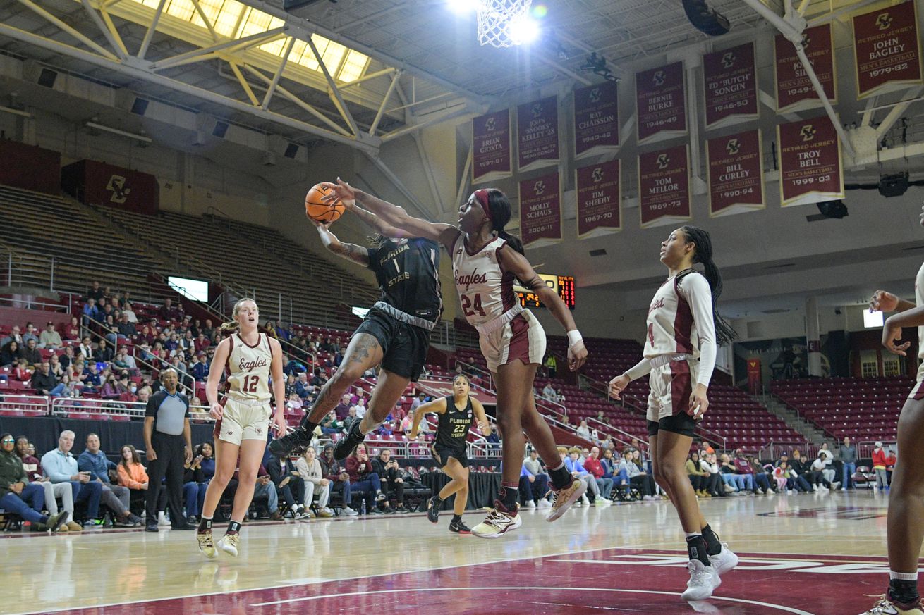 COLLEGE BASKETBALL: JAN 08 Women’s Florida State at Boston College