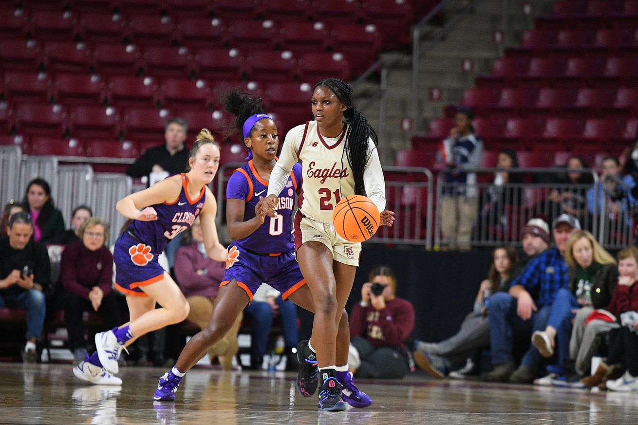 COLLEGE BASKETBALL: JAN 22 Womens Clemson at Boston College