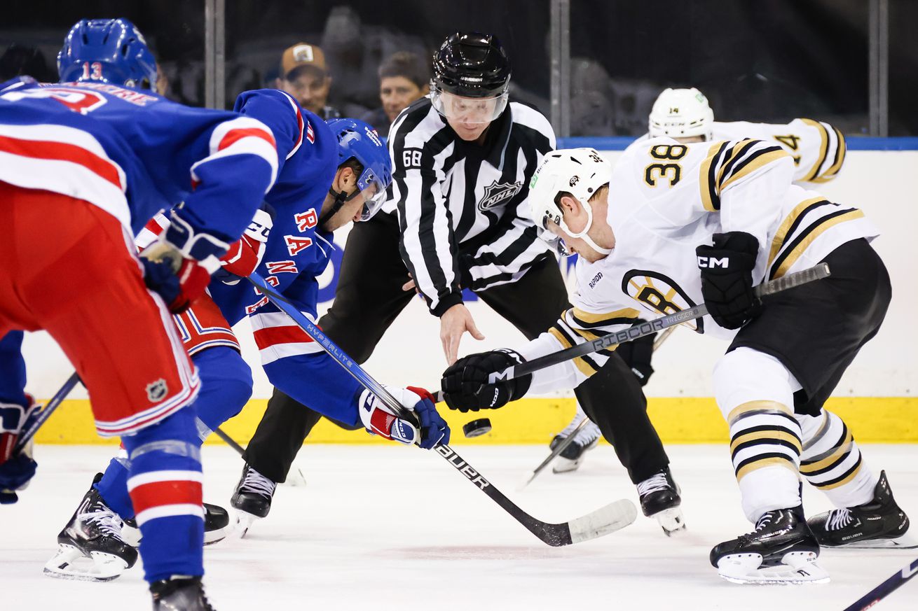 NHL: OCT 05 Bruins at Rangers