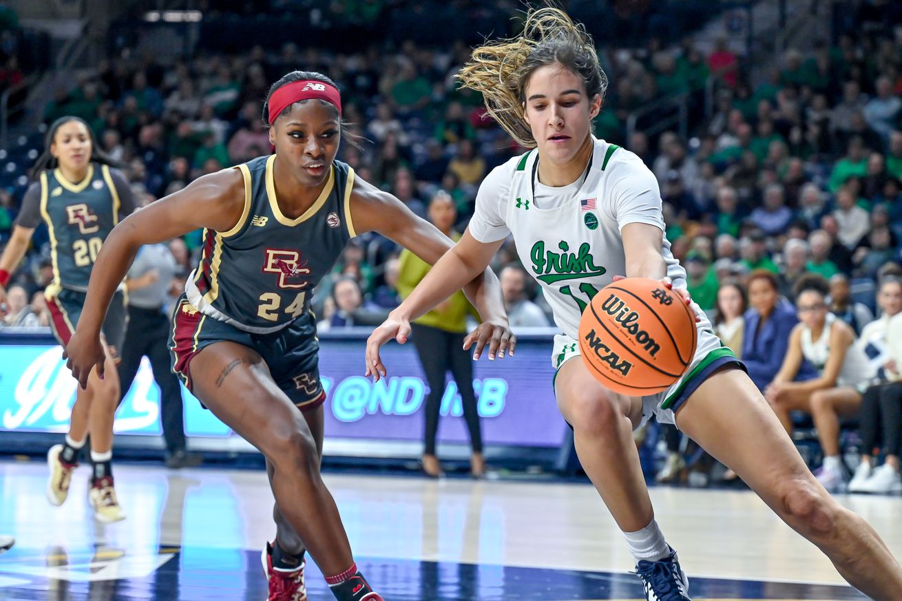 NCAA Womens Basketball: Boston College at Notre Dame