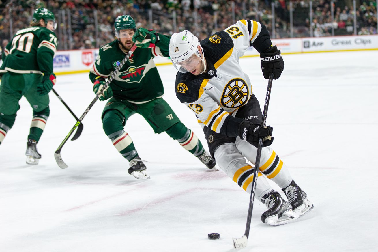 NHL: MAR 18 Bruins at Wild