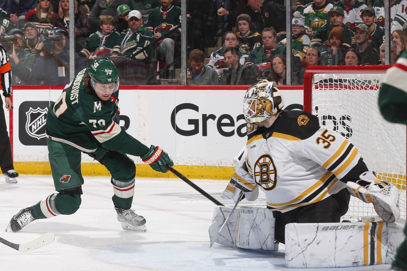 Boston Bruins v Minnesota Wild