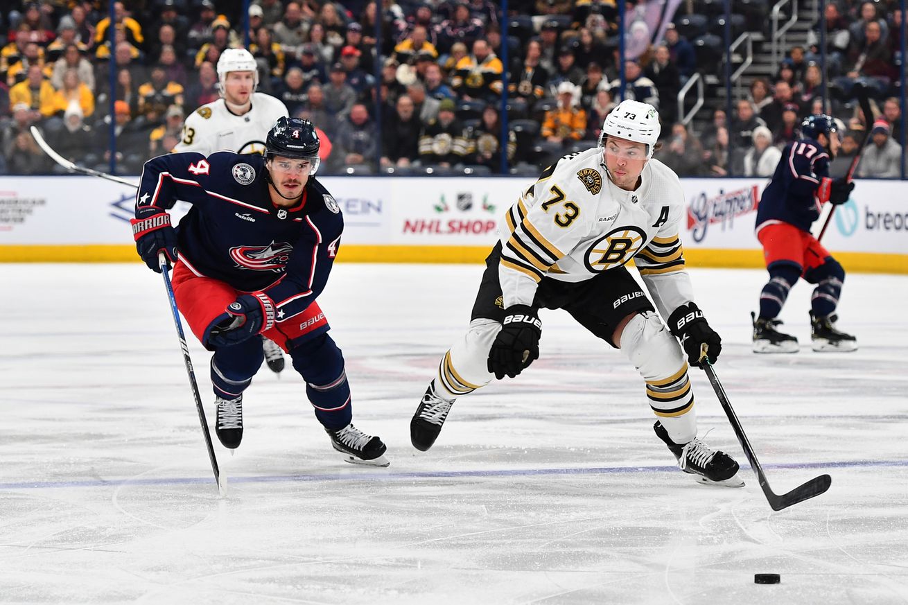 Boston Bruins v Columbus Blue Jackets