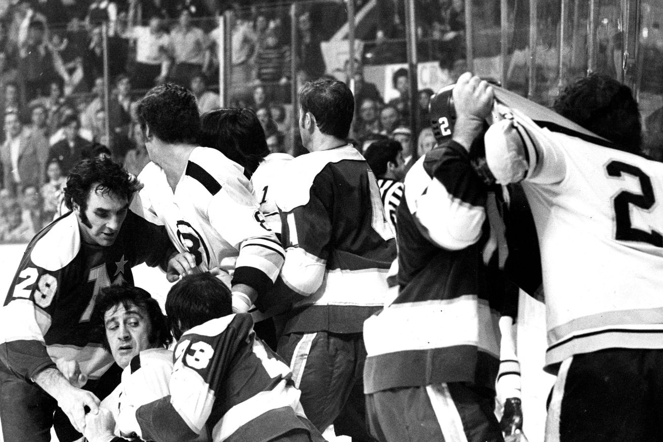 Minnesota North Stars Vs Boston Bruins At Boston Garden