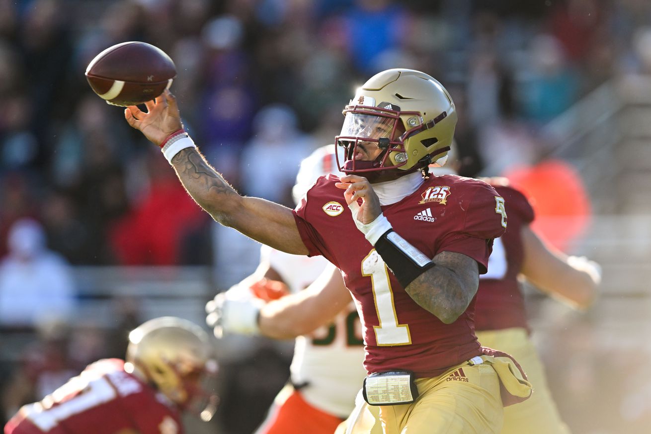 NCAA Football: Miami at Boston College