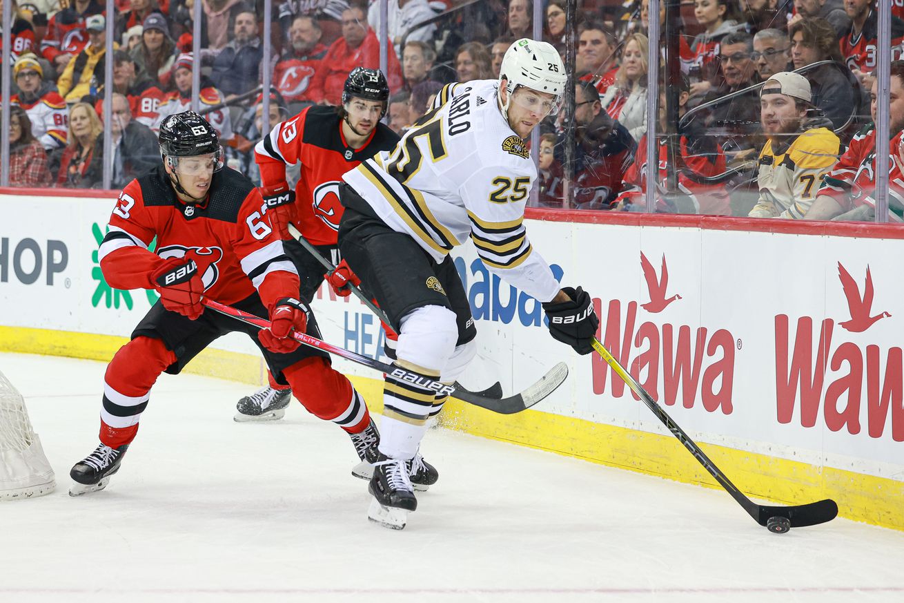 NHL: Boston Bruins at New Jersey Devils