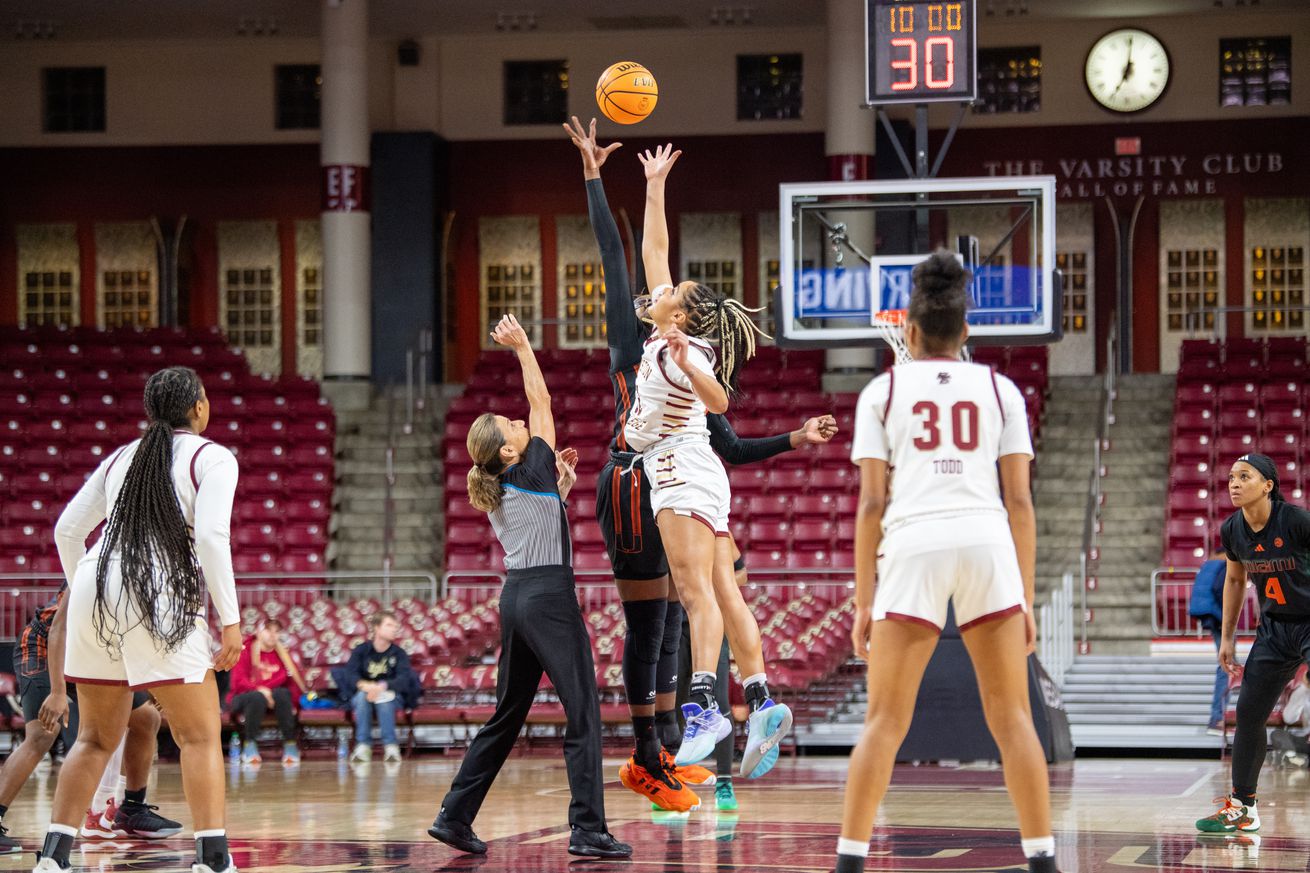 COLLEGE BASKETBALL: JAN 04 Women’s - Miami at Boston College