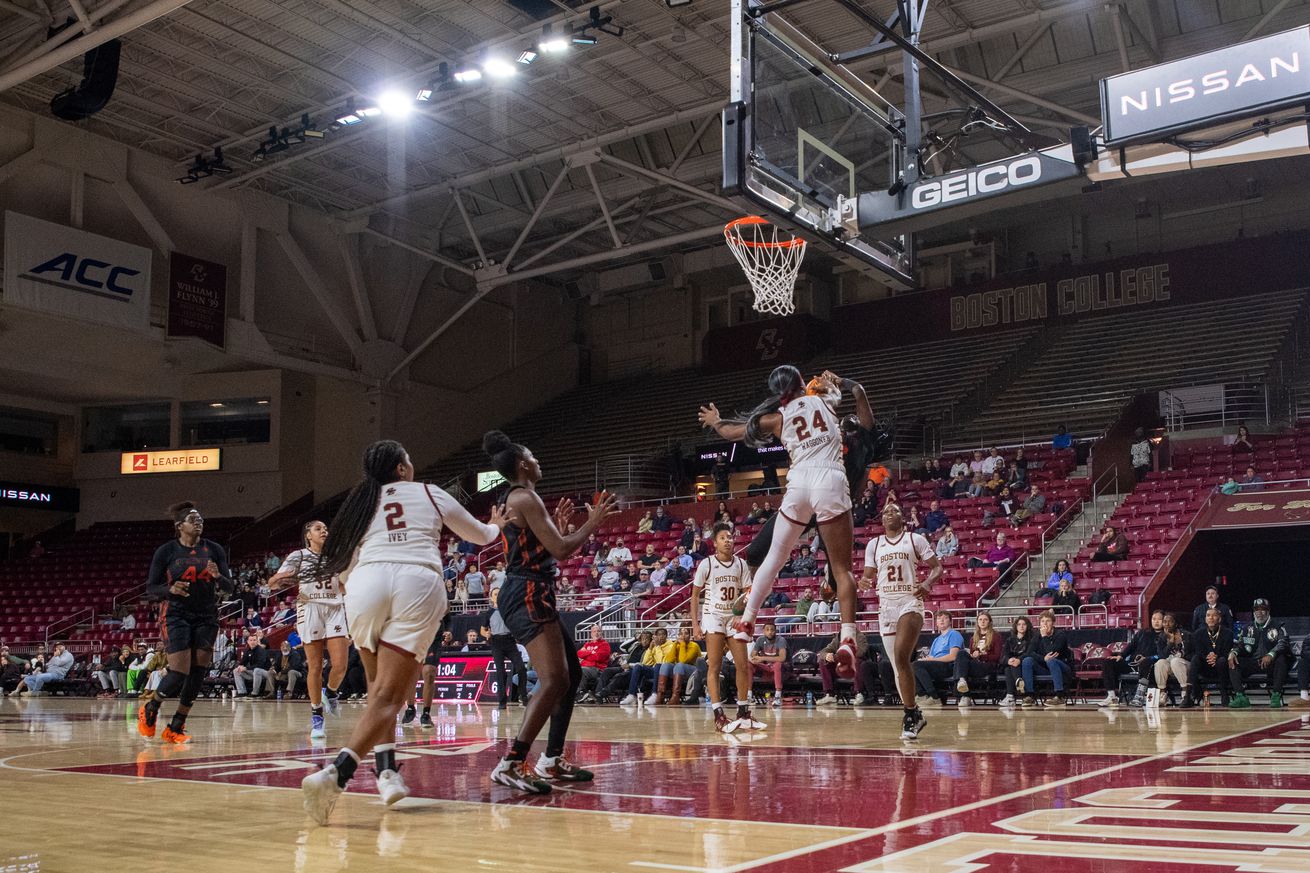 COLLEGE BASKETBALL: JAN 04 Women’s - Miami at Boston College