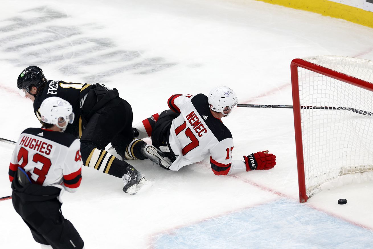 New Jersey Devils (0) Vs Boston Bruins (3) At TD Garden