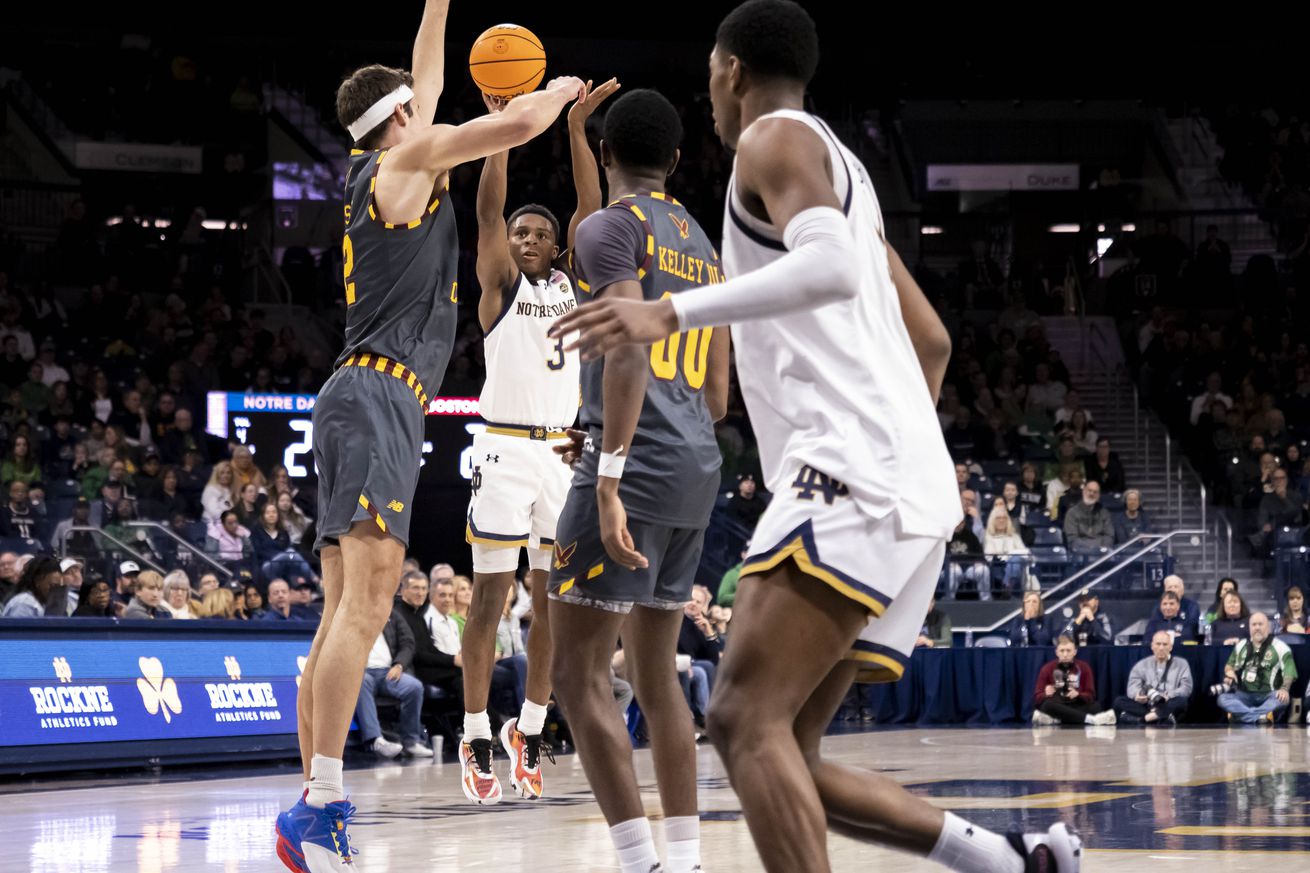 COLLEGE BASKETBALL: JAN 27 Boston College at Notre Dame