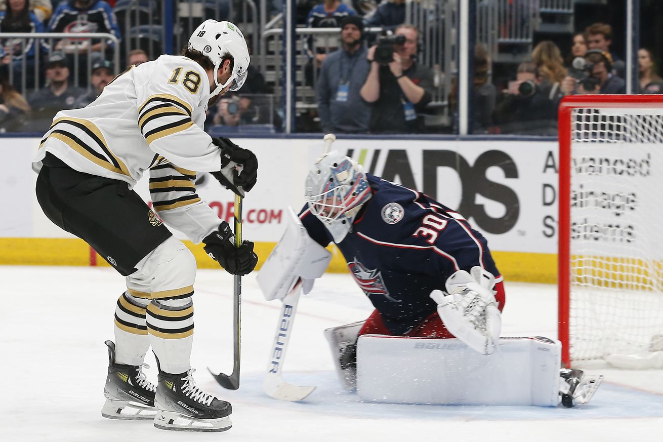 NHL: Boston Bruins at Columbus Blue Jackets