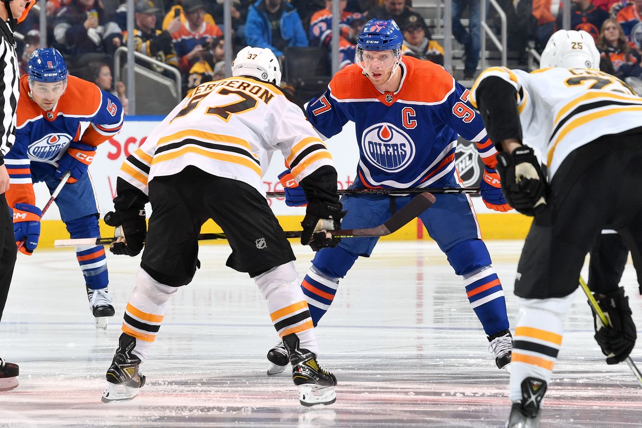 Boston Bruins v Edmonton Oilers