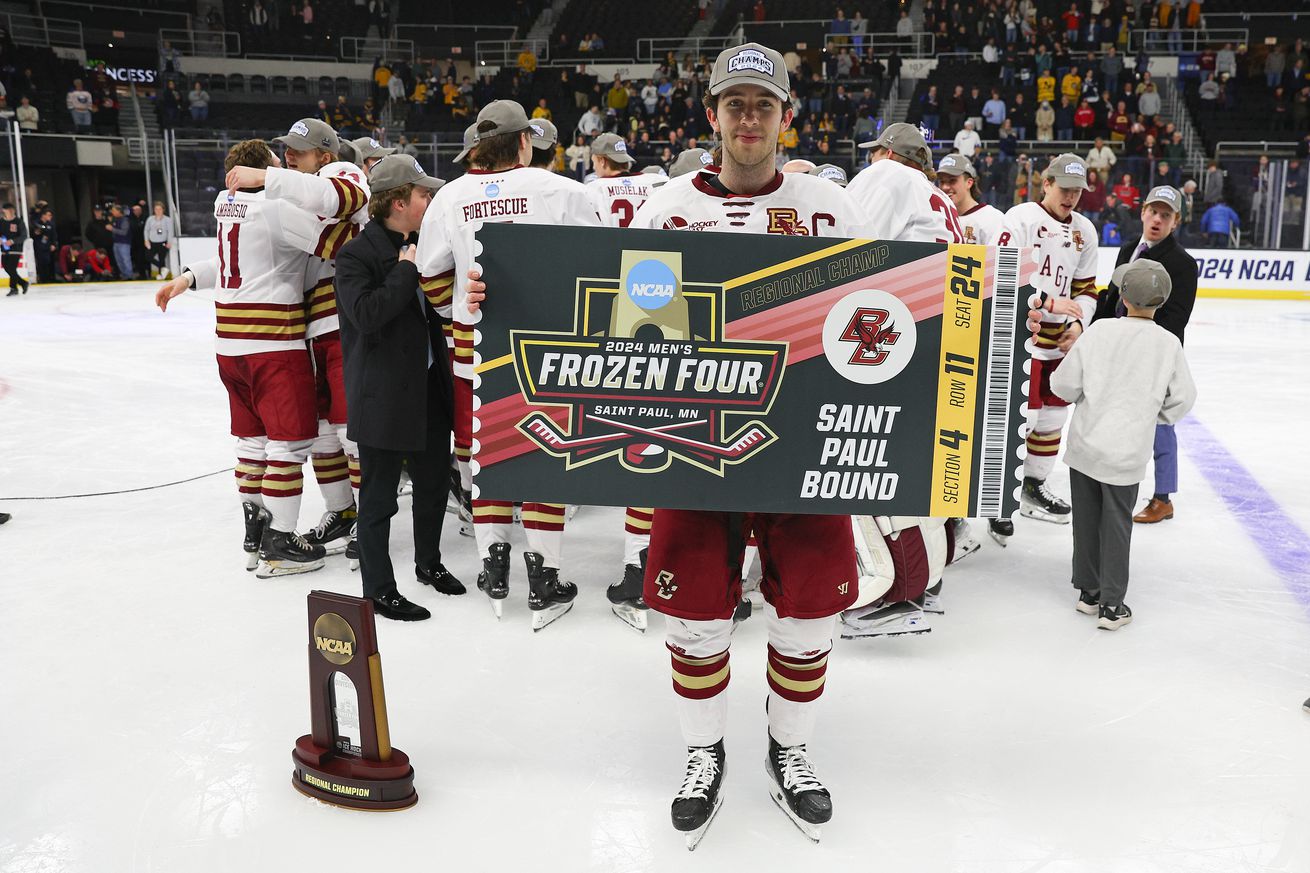 NCAA HOCKEY: MAR 31 DI Men’s Ice Hockey Championship Providence Regional - Quinnipiac vs Boston College