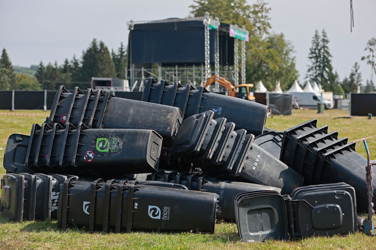 Before the start of the “Rocken am Brocken” festival