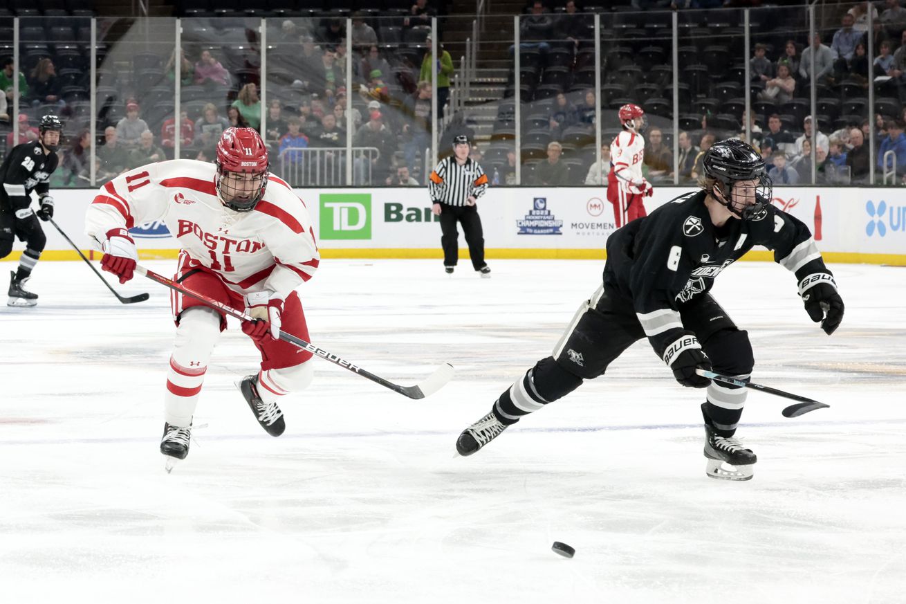 COLLEGE HOCKEY: MAR 17 Hockey East Semifinals - Providence v Boston University