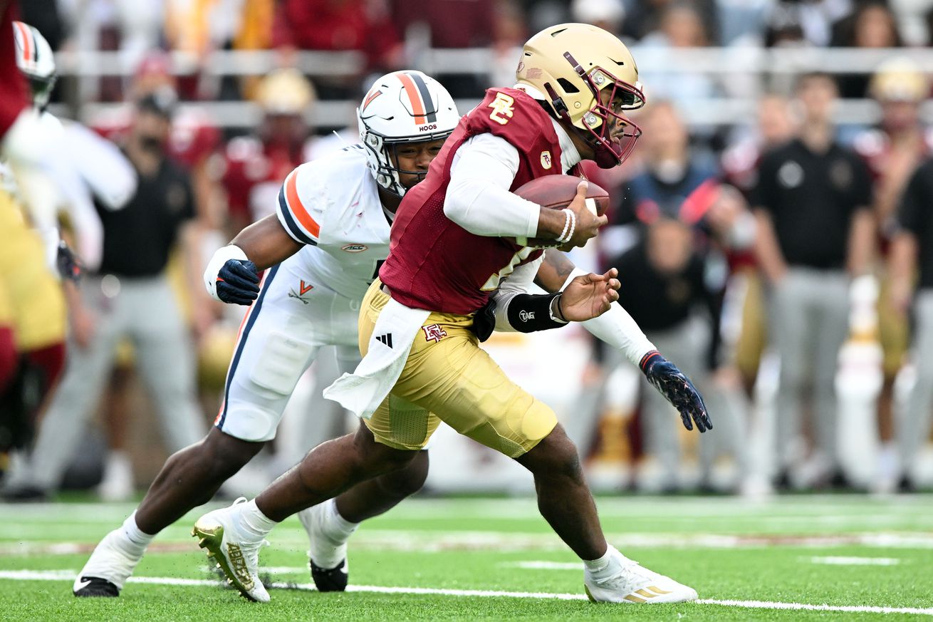 NCAA Football: Virginia at Boston College