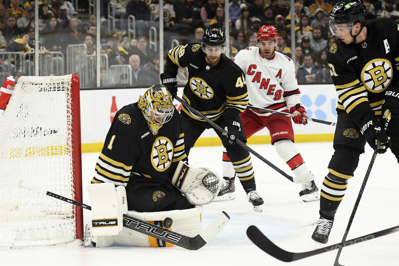 NHL: Carolina Hurricanes at Boston Bruins