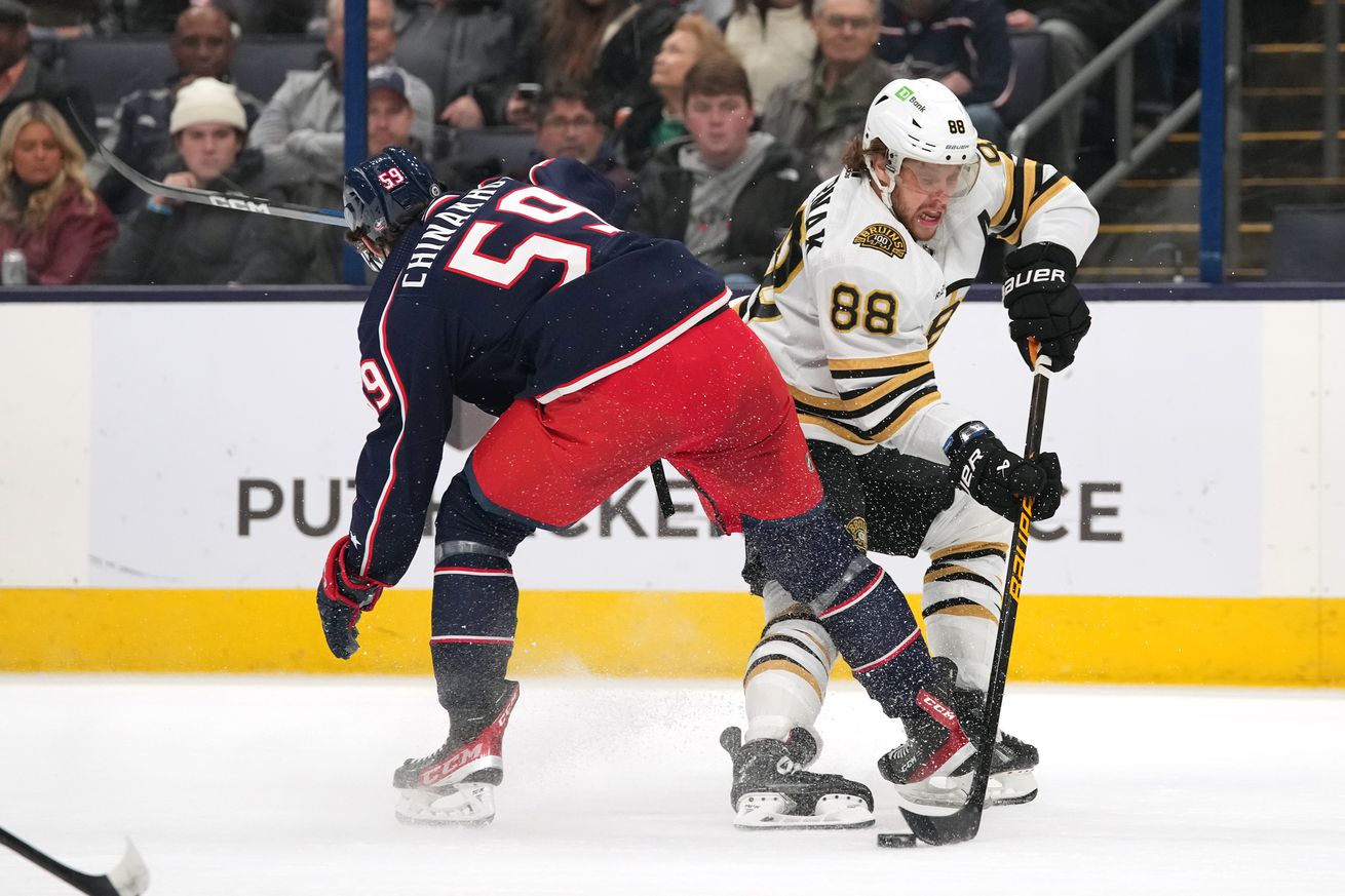 NHL: JAN 02 Bruins at Blue Jackets