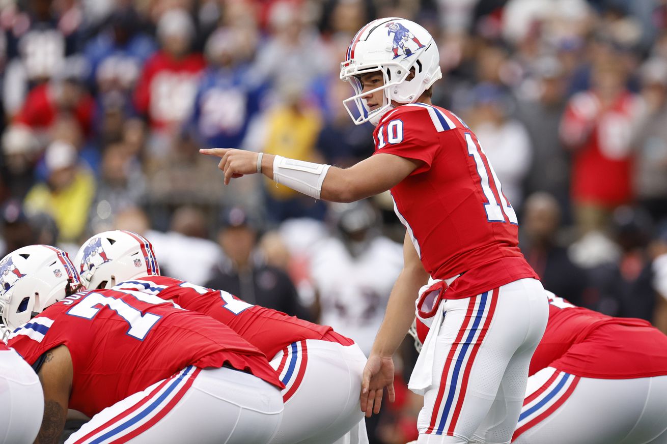 Drake Maye throws three TD passes, but Patriots get blown out by Texans to fall to 1-5