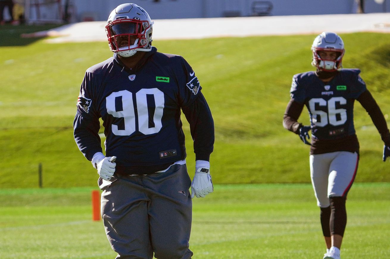 Christian Barmore, sidelined with blood clots since July, returns to practice with Patriots