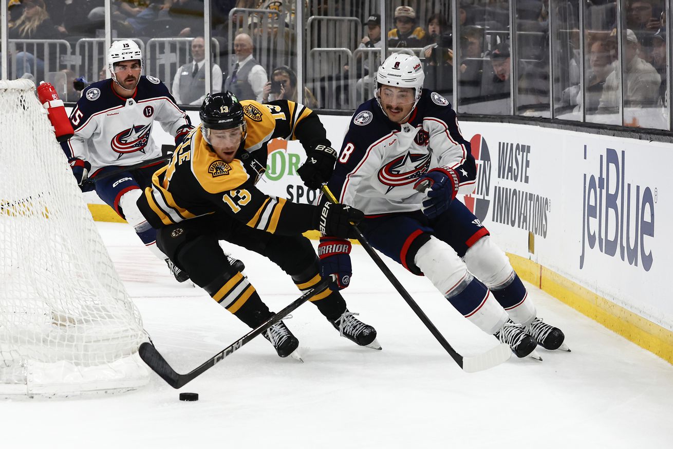 Columbus Blue Jackets v Boston Bruins