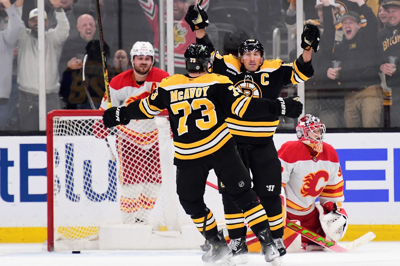 NHL: Calgary Flames at Boston Bruins