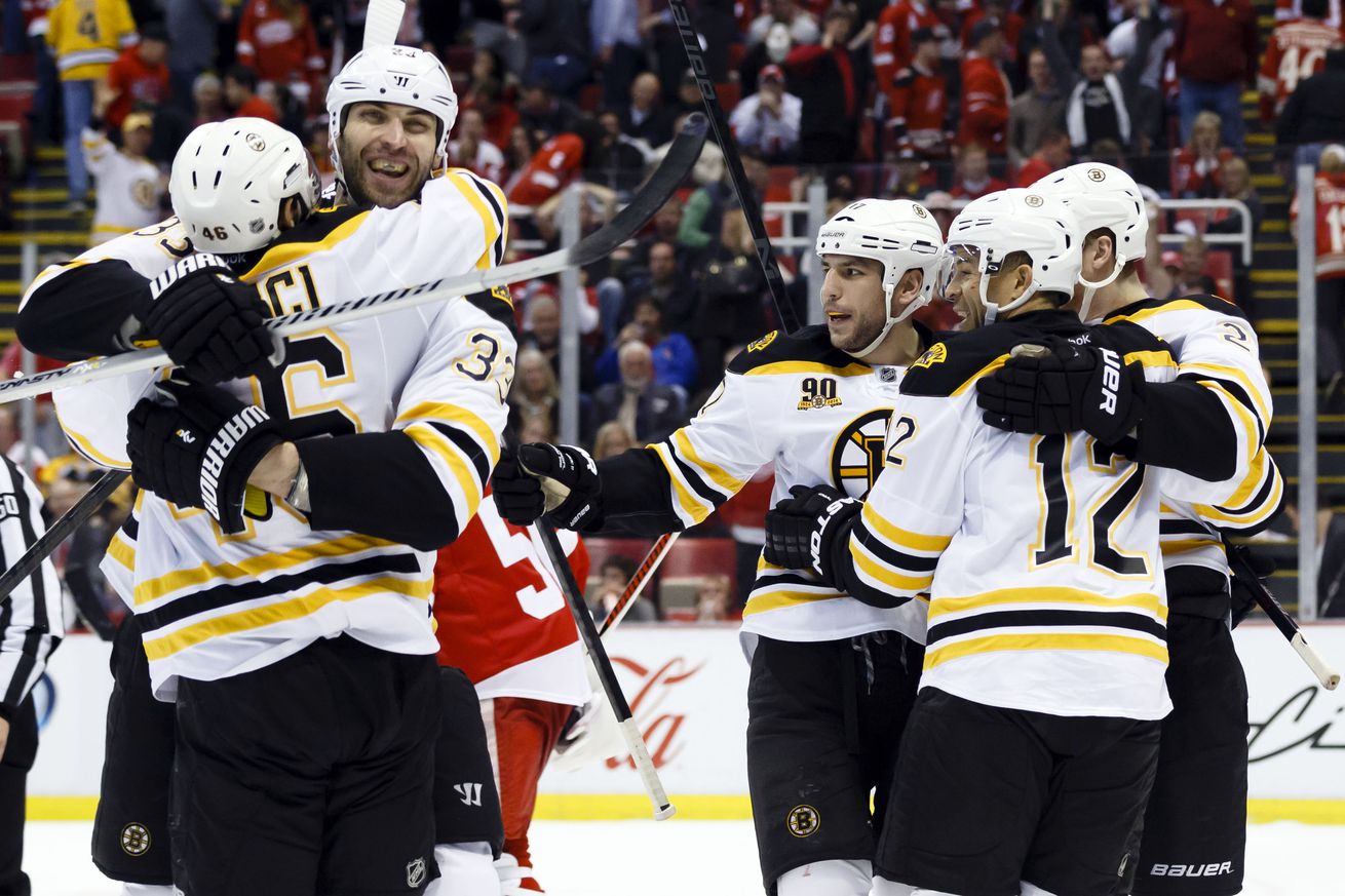 NHL: Stanley Cup Playoffs-Boston Bruins at Detroit Red Wings