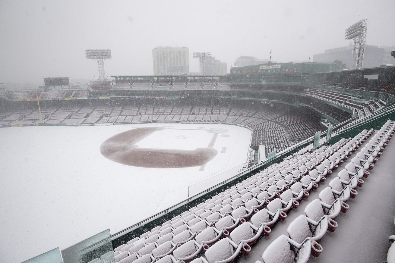 Fenway Park Snow