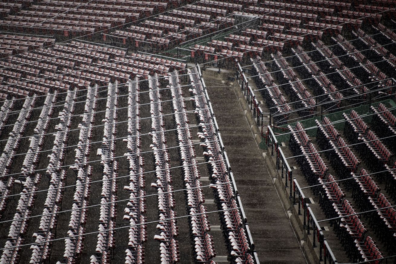 Fenway Park Snow