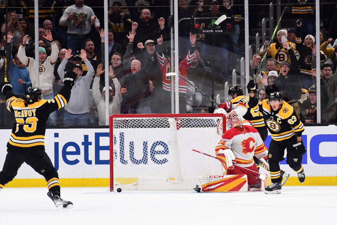 NHL: Calgary Flames at Boston Bruins