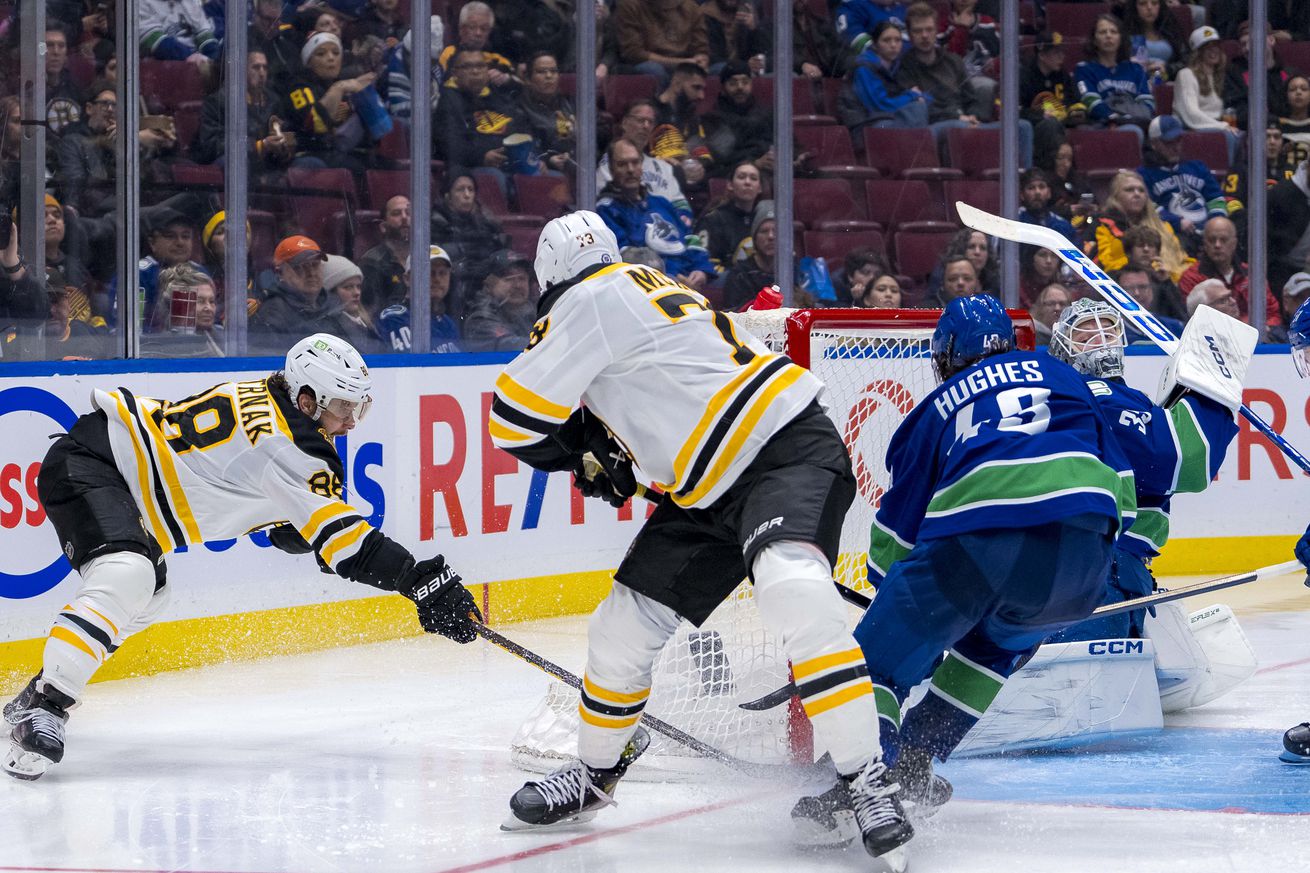 NHL: Boston Bruins at Vancouver Canucks