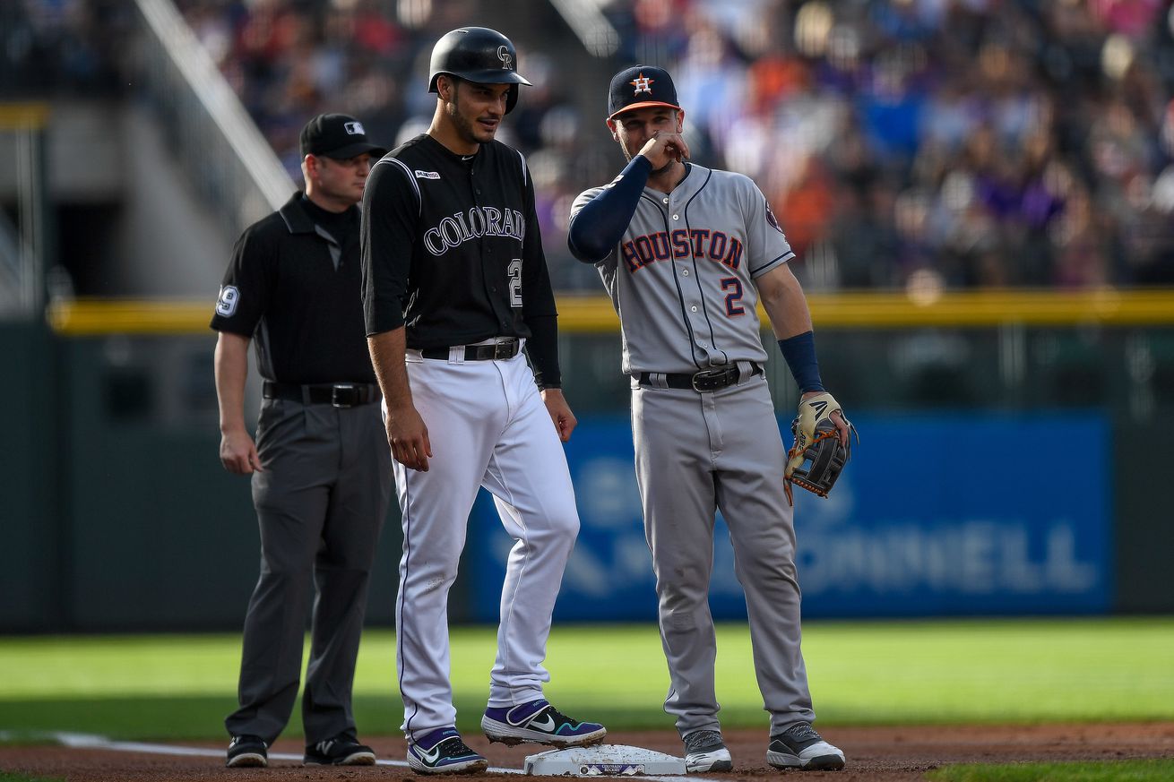 MLB: JUL 02 Astros at Rockies