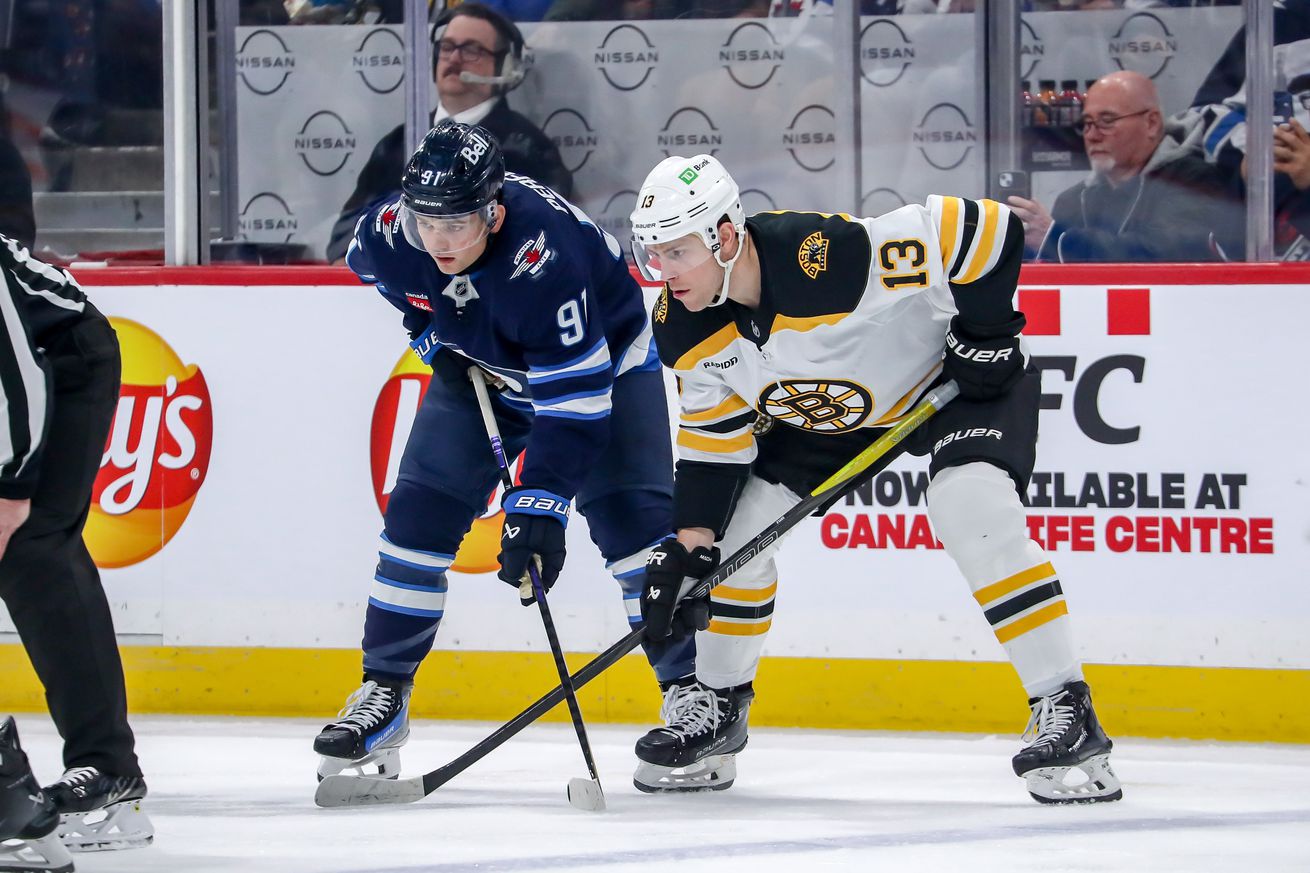 Boston Bruins v Winnipeg Jets