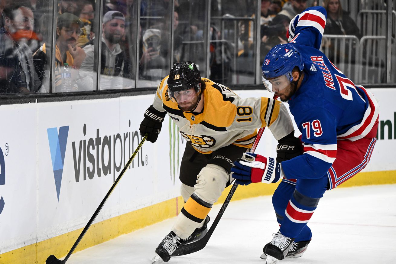 NHL: New York Rangers at Boston Bruins