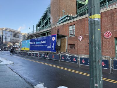 The Red Sox equipment truck