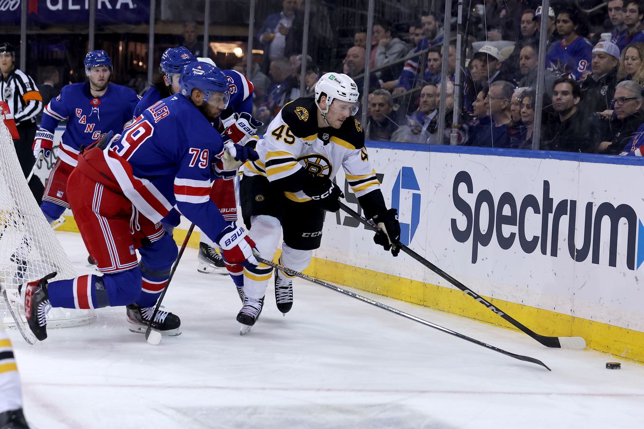 NHL: Boston Bruins at New York Rangers